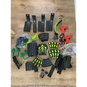 Artin Slot Car Racing Track Set-2 Chevy Sedan Cars + Controllers